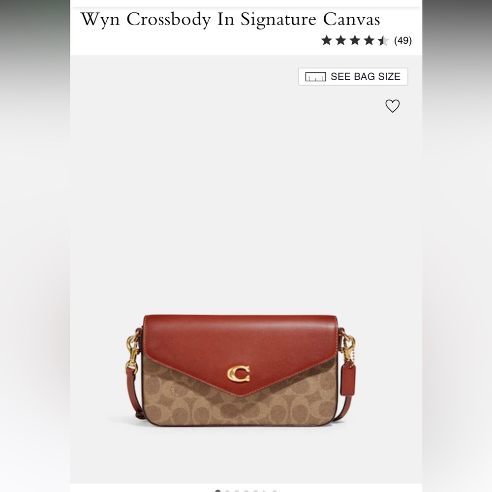 Coach Wyn Crossbody In Signature Canvas